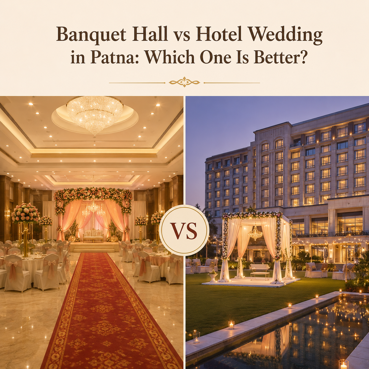 Banquet Hall vs Hotel Wedding in Patna: Which One Is Better?
