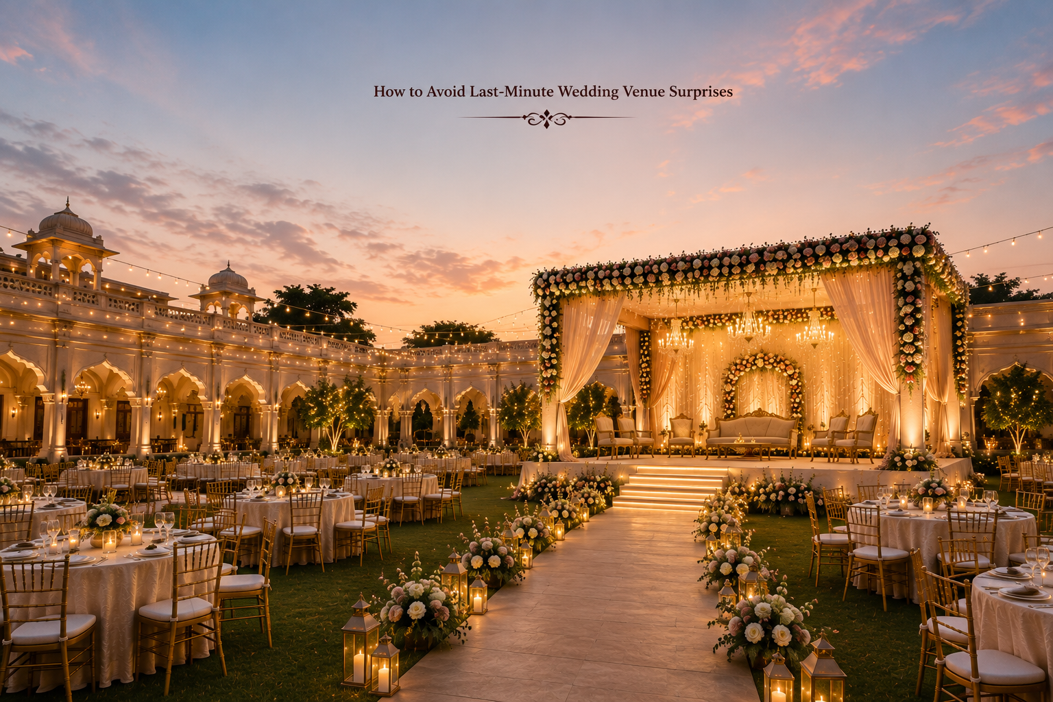 How to Avoid Last-Minute Wedding Venue Surprises
