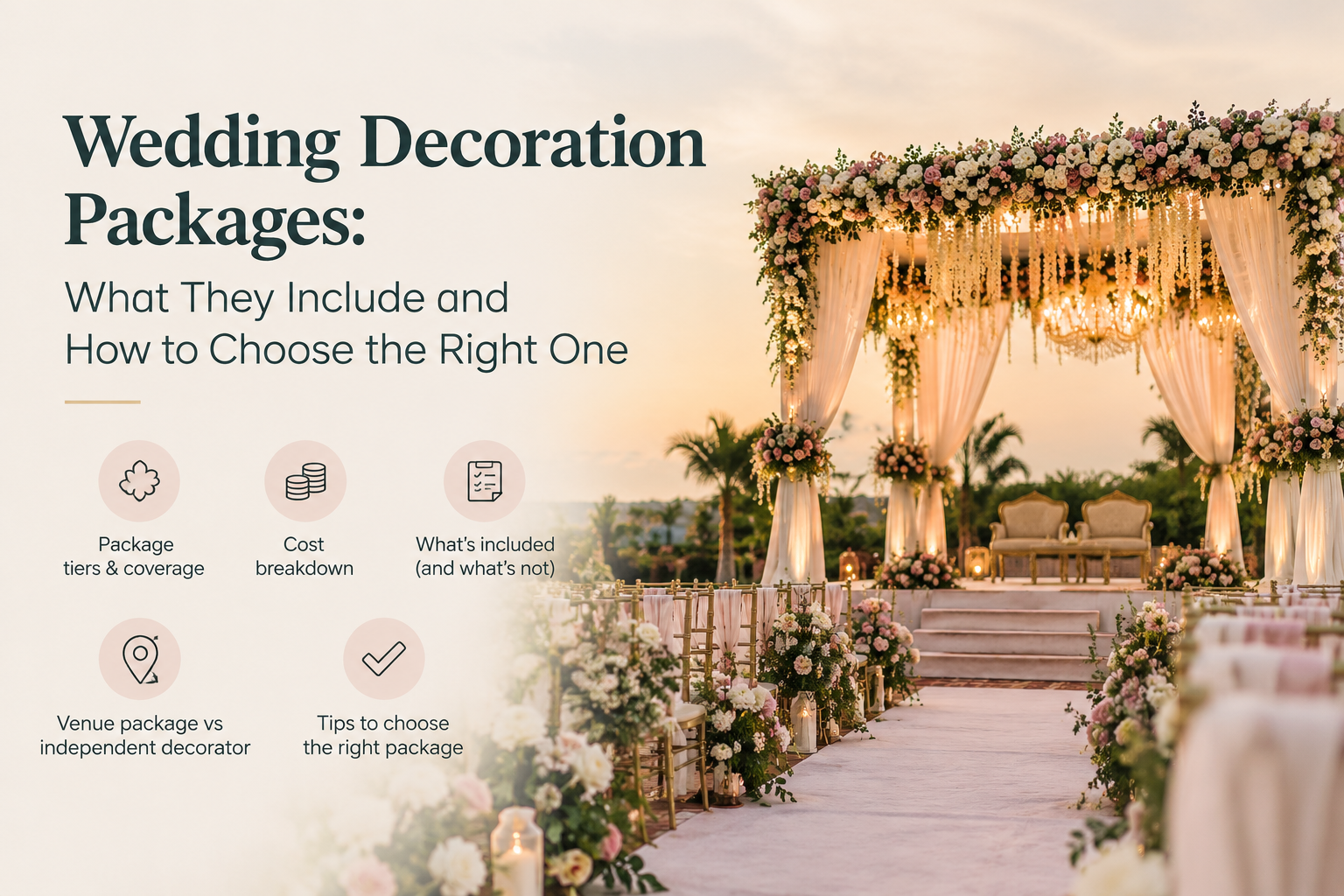 Wedding Decoration Packages: What They Include and How to Choose the Right One
