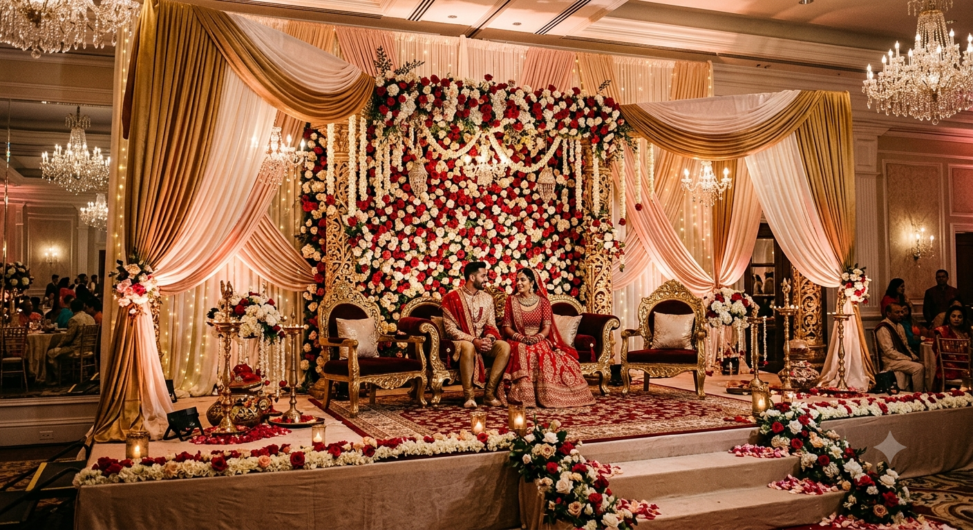 6 Wedding Stage Decoration Ideas for a Stunning Celebration Backdrop