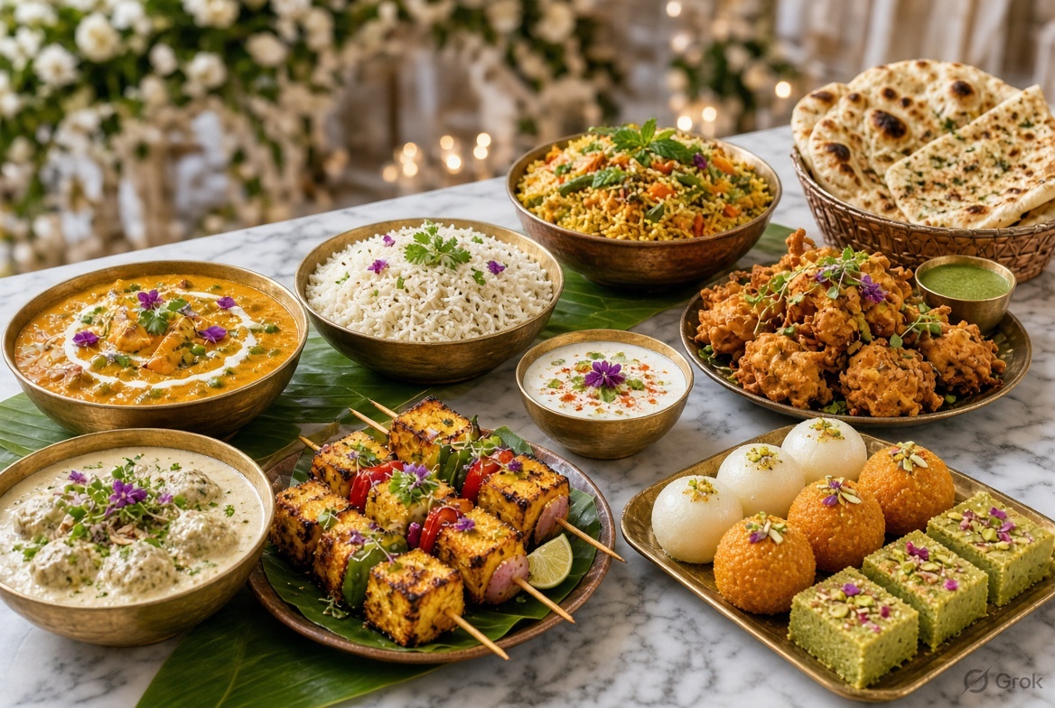 Veg Wedding Catering: What Dishes Should Your Menu Include?