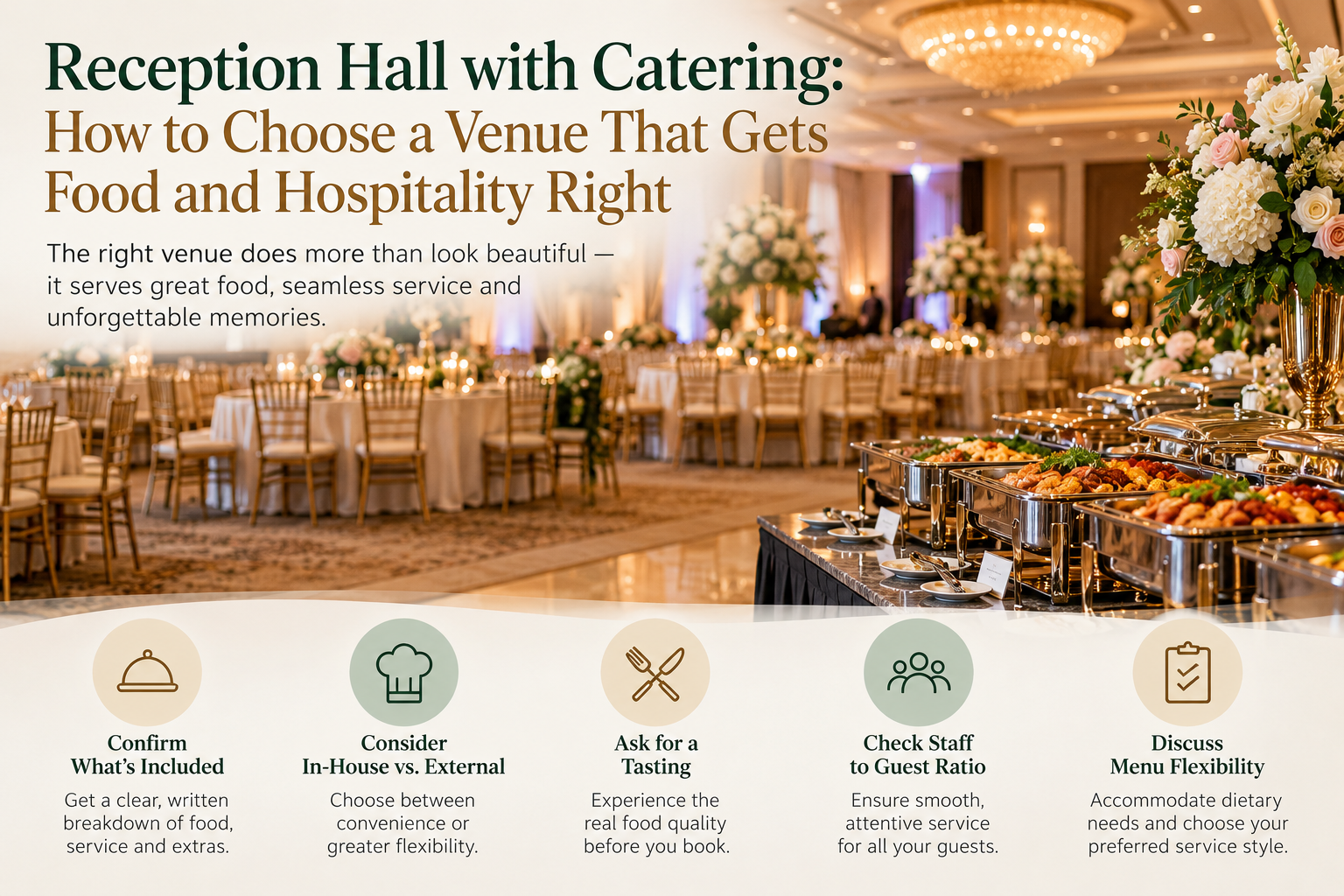 Reception Hall with Catering: How to Choose a Venue That Gets Food and Hospitality Right