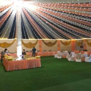 Outdoor canopy lights decor