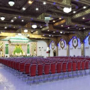 Red seats auditorium setup