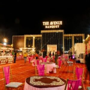 Outdoor night banquet venue